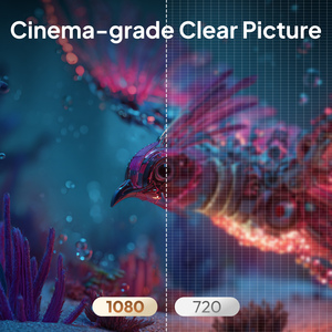 Projecteur intelligent Android 11 BYINTEK Zero 3 Max, 1700 lumens ANSI, résolution <span class=keywords><strong>native</strong></span> 1080p, prise en charge 4K, mise au point automatique et correction de la distorsion trapézoïdale, home cinéma - Product Image 5