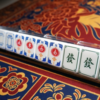 Merek Langtuo (Pengiriman Langsung 24 Jam, Stok Tersedia) Menyediakan Mahjong Akrilik Bermotif Safir Kualitas Ekspor dengan Desain Crane dan Pagoda AS