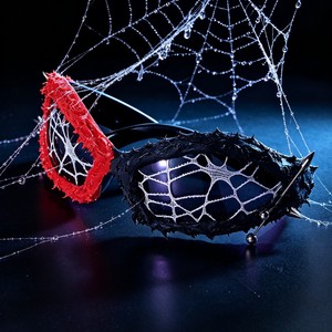 Gafas de Sol de Disfraz con Marco Completo UV400 para Halloween, Diseño de Telaraña con Púas, para Decoración de Fiestas de Adultos - Product Image 1