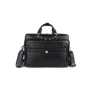 Bolso de lujo para portátil de cuero genuino, hecho con cuero 100% puro, con forro interior suave, cierre seguro y acabado elegante. - Product Image 5