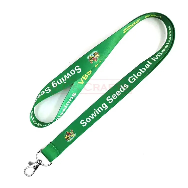 Promotional Custom Logo Pattern Id Accessories Key Chain Sublimation Plain Material Neck Strap Custom Polyester Lanyards