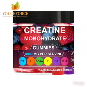 <strong>Creatine</strong> Monohydrate Gummies 8000mg, Advanced Complex with <strong>BCAA</strong> &amp; B Vitamins, Berry Flavor, OEM Available - Product Image 1
