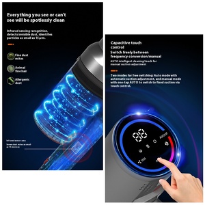 แอร์บอท โฮมสมาร์ทแบบพกพา น้ำหนักเบา ตัวกรอง HEPA เครื่องดูดฝุ่นในครัวเรือนไร้สายมัลติฟังก์ชั่นการดูดขนาดใหญ่กำจัดไรฝุ่น - Product Image 2