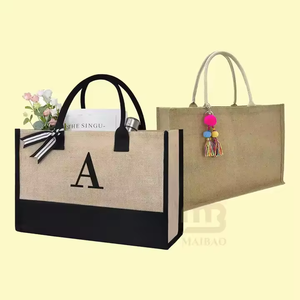 Sac fourre-tout en coton biologique imprimé de logo personnalisé grande taille sacs d'épicerie réutilisables écologiques toile calicot à la mode - Product Image 4