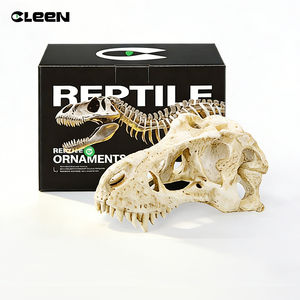 CLEEN Venta al por mayor <span class=keywords><strong>de</strong></span> fábrica: Adorno <span class=keywords><strong>de</strong></span> cráneo <span class=keywords><strong>de</strong></span> dinosaurio <span class=keywords><strong>de</strong></span> resina, decoración realista para terrario, escondite <span class=keywords><strong>de</strong></span> <span class=keywords><strong>esqueleto</strong></span> <span class=keywords><strong>de</strong></span> T-Rex para lagartos y serpientes - Product Image 1