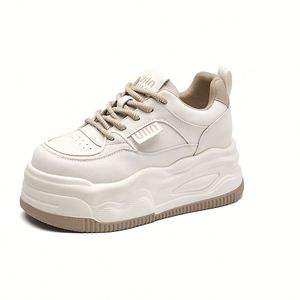 Zapatos de Mujer, Primavera 2026, Nuevas Llegadas, Casuales, con Suela Gruesa, que Aumentan la Altura, Zapatillas Blancas Versátiles y Deportivas - Product Image 2