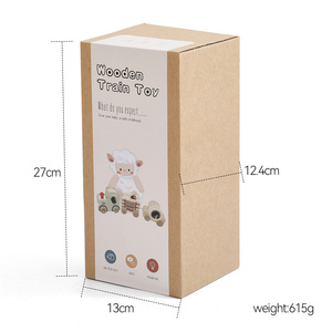 Set Treno in <span class=keywords><strong>Legno</strong></span> <span class=keywords><strong>Montessori</strong></span>, <span class=keywords><strong>Giochi</strong></span> Educativi Sensoriali per Bambini, Giocattoli Multifunzionali, Regalo Educativo - Product Image 4