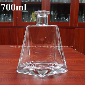 ขวดเหล้าวอดก้าแก้วเคลือบเงินลายนูน 700 มล. 70 ซล. - Product Image 4