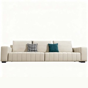 लिविंग रूम के लिए पियानो कुंजी शैली चमड़े के सोफे सेट, तीन-सीटर रंग और आकार में अनुकूलित किया जा सकता है। - Product Image 3