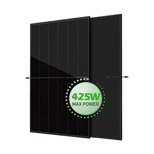 Mono 390W 400W 410W Voll schwarze Solarmodule 48V Solar glasscheibe Voll schwarz für 3000W