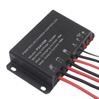 Contrôleur de charge solaire 10a 12/24V PWM étanche IP68 adapté à une utilisation en extérieur camping/caravanes