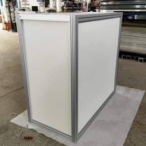 Comptoir <span class=keywords><strong>pliable</strong></span> en aluminium durable avec serrure et affichage publicitaire pour les salons professionnels, les foires commerciales et les stands d'exposition - Product Image 2