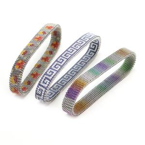 Pulsera étnica de acero inoxidable con diseño de Huizi Retro, brazalete con amuleto de la suerte - Product Image 2