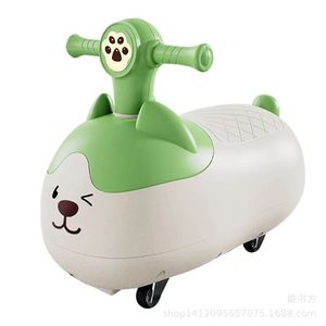Peanut Shaped Twist <b>Car</b> For 1-3 Years Old Kids Lightweight Rocking Scooter Toy <b>Push</b> Operated With Paw Design - Product Image 5