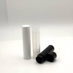 Tubos de Plástico Vacíos Blancos y Negros de 5g para Lápiz Labial, Envase de Bálsamo Labial de Viaje para Bálsamo Labial <span class=keywords><strong>Casero</strong></span> DIY, Recargable con Tapa - Product Image 2