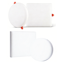 Plafonnier LED sans cadre 9W-36W IP44 Design moderne Diffuseur en fer et PP Haute luminosité Bord doux SMD2835