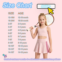 Ensembles Athlétiques Rayés pour Filles, Collection Été 2026, Meilleures Ventes, Tenues de Sport pour Filles, Ensembles de Yoga OEM pour Tout-Petits, Vente au Détail