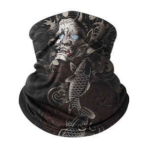 Makino Fox Cycling Face Mask One Size Ice Silk Neck Warmer Full Face Sun Protection Men's Summer Thin Style National Trend - Product Image 1