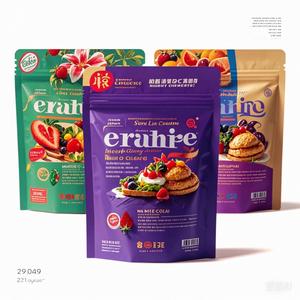 OEM Custom Logo Smell Moisture Proof Edible Stand Pouch Gravure Printing Custom Printed Chewing Gum Bags Zipper Top Custom - Product Image 1