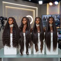 Perruques brésiliennes 100 % cheveux humains vierges, lisses comme des baguettes, avec dentelle frontale, perruques complètes en cheveux humains, perruques frontales en dentelle HD transparente 13x4