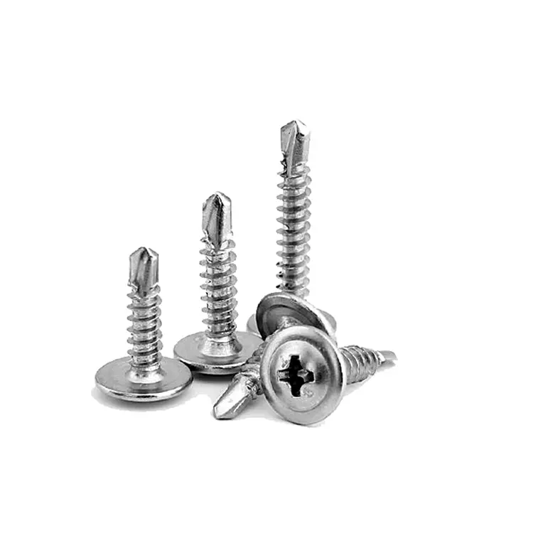 Modified Galvanized Carbon Steel Truss Head Self Drilling Screw Titanium Coating Countersink Drill Bit Set with Hex Key screw