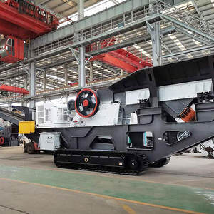 Concasseur à mâchoires mobile sur chenilles pour pierre et béton, portable, fabriqué en Chine - Product Image 1