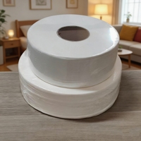 Papier toilette en rouleau jumbo en pâte de bois vierge, 2/3 plis, dissolvable, pour hôtel, toilettes publiques, logo OEM