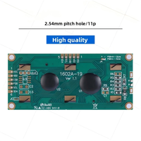 Módulo de interfaz I2C RGB de matriz de puntos de caracteres 16x2, color amarillo verde, 1602A-19, resolución 5P/6P, retroiluminación LCD de 5V, controlador IC AIP31068