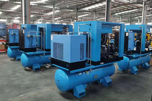 Compresor de Aire de Tornillo Sin Aceite de 11kW con Secador y Tanque de 300 Litros, Refrigerado por Aire, Silencioso, Unidad Todo en Uno - Product Image 2