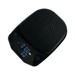 Vendite calde di alta qualità nero digitale bilancia da cucina 0.1G a LED bilancia elettronica da cucina con Timer