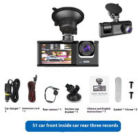 Dashcam Black Box HD 1080P Car DVR Penglihatan Malam 130 Sudut Lebar Putar Depan/Belakang Layar 2.0'' MicroSD Dash Cam Kamera Kendaraan
