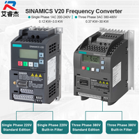 Yeni Orijinal Değişken Frekanslı Sürücü 6SL3210-5BE22-2UV1 Üç Fazlı SINAMICS V20 380-480V 3AC 2.2KW İnvertör VFD dönüştürücüler