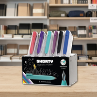 Crayon de couleur Shorty One W200ESP12, corps en plastique à prise souple, mine italienne noire, pour lycée, modèle 2024, en vrac pour l'école