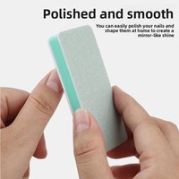 Bloc de polissage rectangulaire double face en coton pour le nettoyage et la décontamination des surfaces, outil pour le nail art et le verre d'aquarium