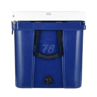 Glacière isotherme en plastique LLDPE rotomoulé, grande capacité 78QT, réutilisable, étanche, avec logo personnalisé, pour la pêche, les boissons et les activités de plein air, vente en gros