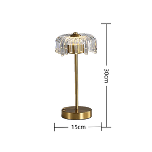 LEDモダンアルミデスクランプタッチコントロールウォームホワイトバッテリー電源ナイトライトベッドルームベッドサイドオフィス用 - Product Image 2