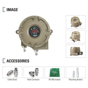 Détecteur de gaz par aspiration InscO GTD-5000F Ex, capteur semi-conducteur 0-100% LEL, usage industriel - Product Image 3