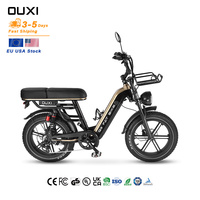 Bicicleta Eléctrica Híbrida Urbana de 48V 15AH, Bicicleta Eléctrica de Montaña, Bicicleta Eléctrica Todoterreno, Bici, Bicicletas Eléctricas OUXI Q9, Disponible en EE. UU. y la UE