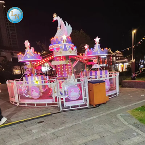 Paseo de avión giratorio de Castillo para niños, rotación de avión mecánico pequeño, Paseo de entretenimiento de fibra de vidrio duradero para centros comerciales - Product Image 1