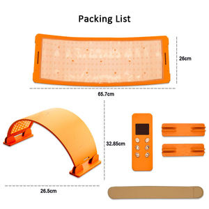 Appareil de soin de la peau du visage et du corps à LED en silicone flexible, thérapie par la lumière PDT multicolore, avec télécommande pour salon et usage domestique - Product Image 2