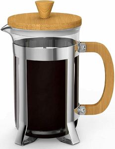 Stainless Steel Insulated French Coffee Press Latte <b>Tea</b> <b>Maker</b> 34oz Wood Coffee and <b>Tea</b> Press - Product Image 4