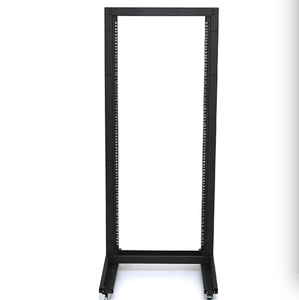 Rack de serveur réseau 42U à 2 montants, 19 pouces, à cadre ouvert, avec roues, support de rack réglable en acier pour équipement de données - Product Image 4