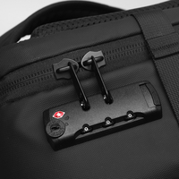 Sac à dos de randonnée unisexe grande capacité, imperméable, antivol, léger en PU, avec fermeture éclair, logo personnalisé, sac à dos pour ordinateur portable étudiant