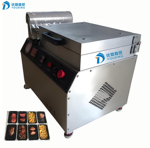 Máquina de Envasado al Vacío con Film Estirable Semiautomática Comercial para 4 Bandejas de Alimentos Preparados, Precio Competitivo - Product Image 5