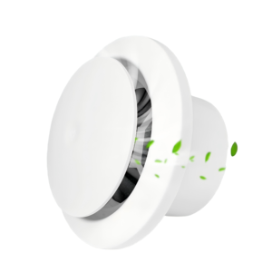 배기 원형 덕트 에어 디스크 밸브용 에어 필터가있는 조정 가능한 3 단 압력 플라스틱 천장 에어 벤트 커버 - Product Image 1