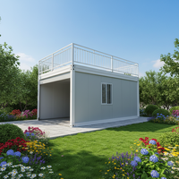 Garage en acier préfabriqué, bâtiment modulaire en conteneurs