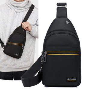 Bolso de pecho para hombre, de tela Oxford, de gran capacidad, informal, para el día a día, bolso de hombro, gris, negro, verde, azul - Product Image 5