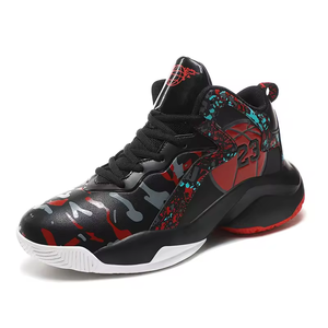 Chaussures de basketball montantes pour hommes et femmes, baskets de sport à lacets, chaussures décontractées en cuir PU résistantes pour l'extérieur - Product Image 3