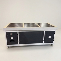 Plateforme de ponçage horizontale multicouche à cartouches, haute efficacité d'élimination de la poussière, nouvelle table de ponçage fin pour bois et pierre