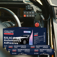 Adhésif automobile 100 % silicone à faible teneur en COV, écologique, pour le collage de pare-brise automobile, la construction, l'emballage, le travail du bois, séchage rapide